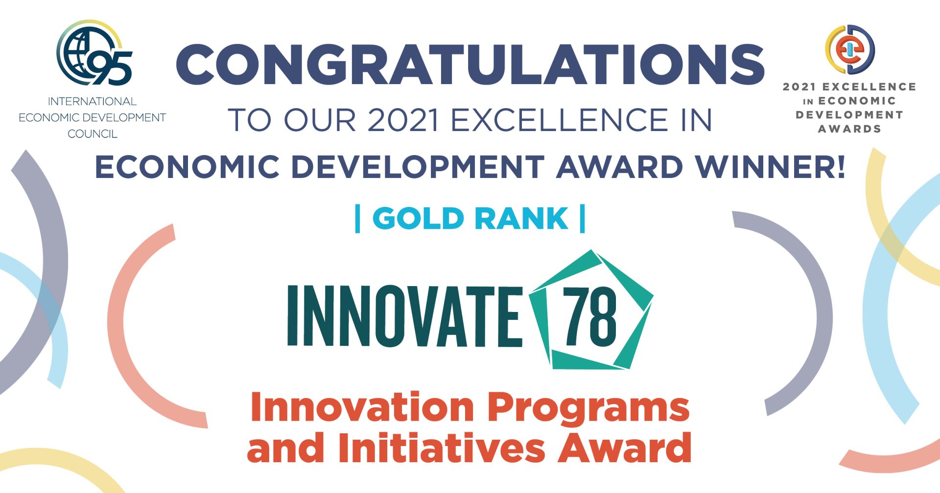 Innovate78 wins Gold Award from the International Economic Development Council